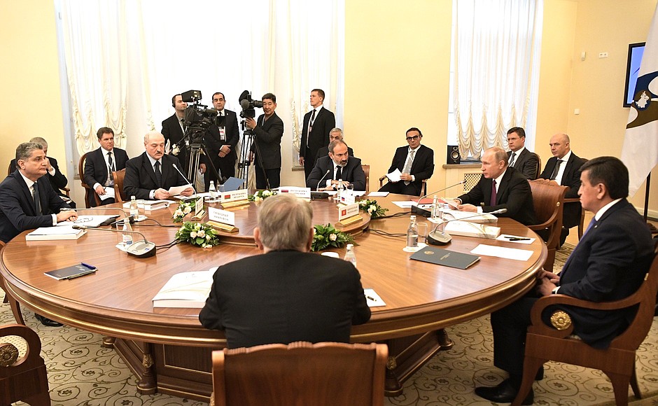 At a meeting of the Supreme Eurasian Economic Council in restricted format.