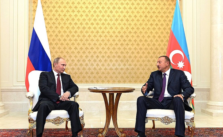 With President of Azerbaijan Ilham Aliyev.