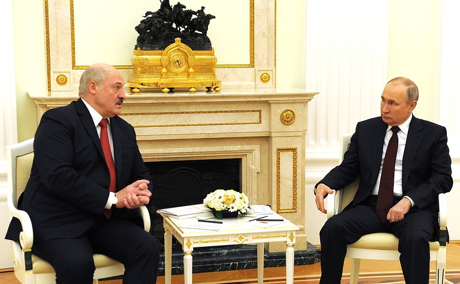 Meeting with President of the Republic of Belarus Alexander Lukashenko.