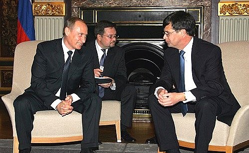 Talks with Dutch Prime Minister Jan Peter Balkenende.