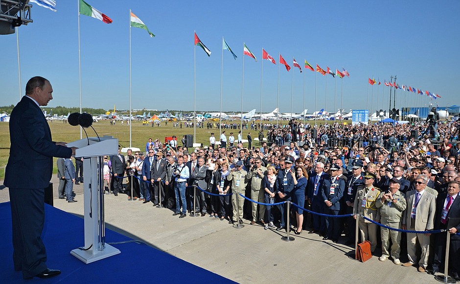 Opening of the International Aviation and Space Salon MAKS-2015.