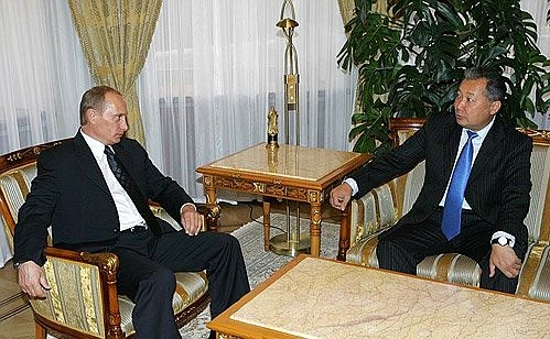 Talks with President of Kyrgyzstan Kurmanbek Bakiev.