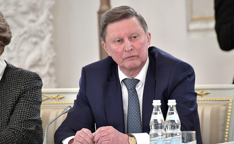 Special Presidential Representative for Environmental Protection, Ecology and Transport Sergei Ivanov at a State Council meeting on Russia’s environmental development for future generations.