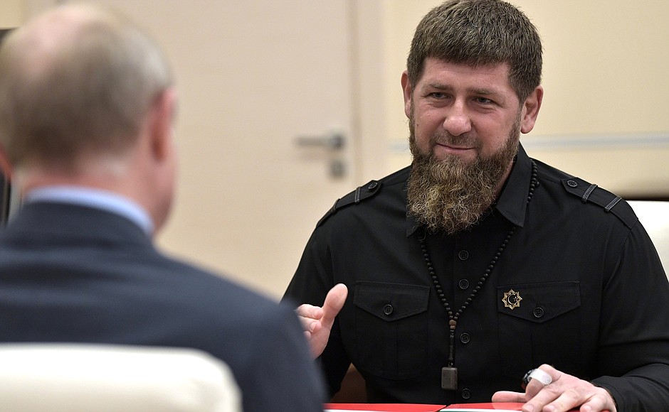 With Head of Chechnya Ramzan Kadyrov.