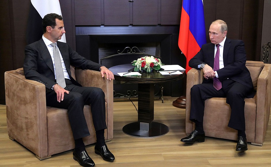 With President of the Syrian Arab Republic Bashar al-Assad.