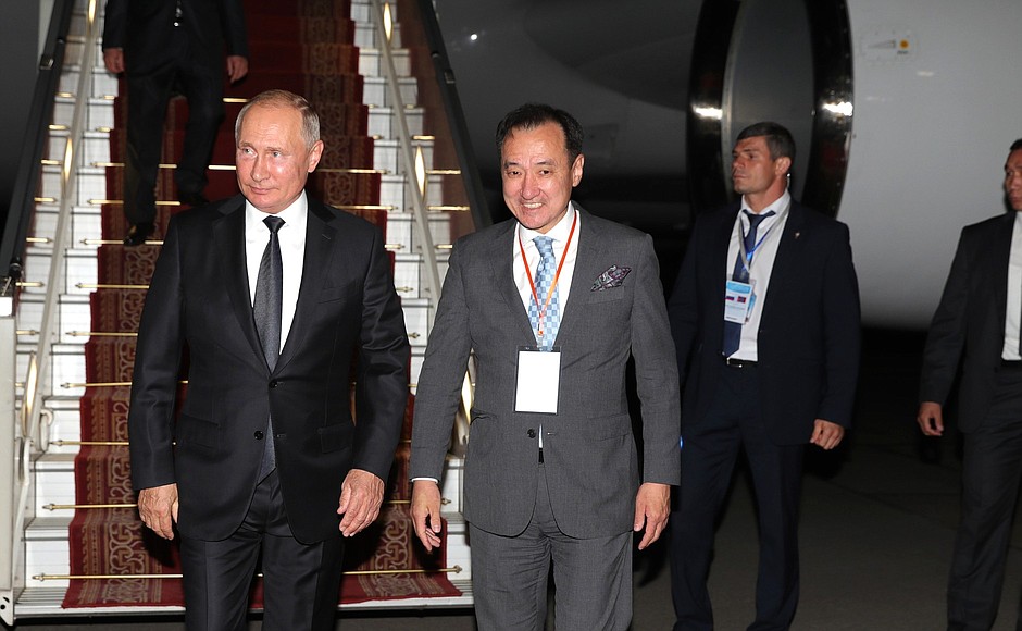 Vladimir Putin arrived in Ulaanbaatar.