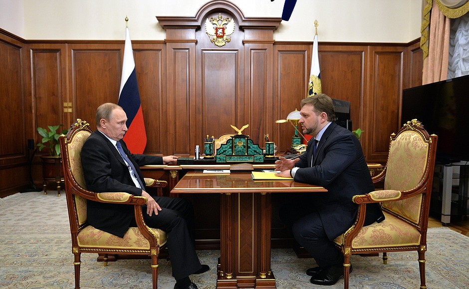 With Kirov Region Governor Nikita Belykh.