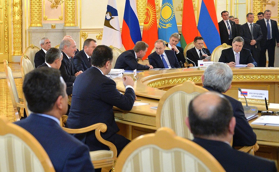 At the meeting of the Supreme Eurasian Economic Council.