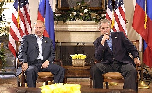 Meeting with George Bush.
