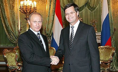 With Prime Minister of the Netherlands Jan Peter Balkenende.