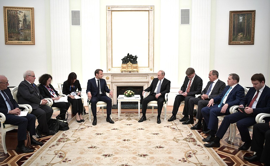 Встреча с Президентом Франции Эммануэлем Макроном.