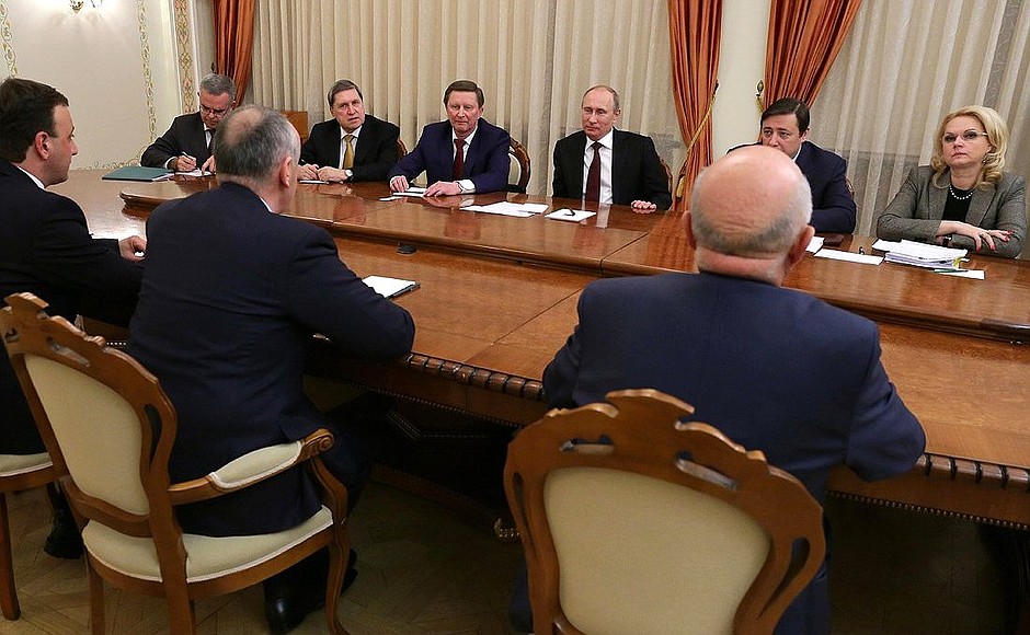 Встреча с Президентом Абхазии Александром Анквабом.