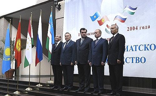 Before the beginning of the meeting of the Council of heads of member countries of the Central Asian Cooperation Organisation.