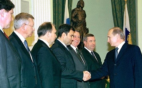 Встреча с руководителями депутатских фракций и объединений Государственной Думы.
