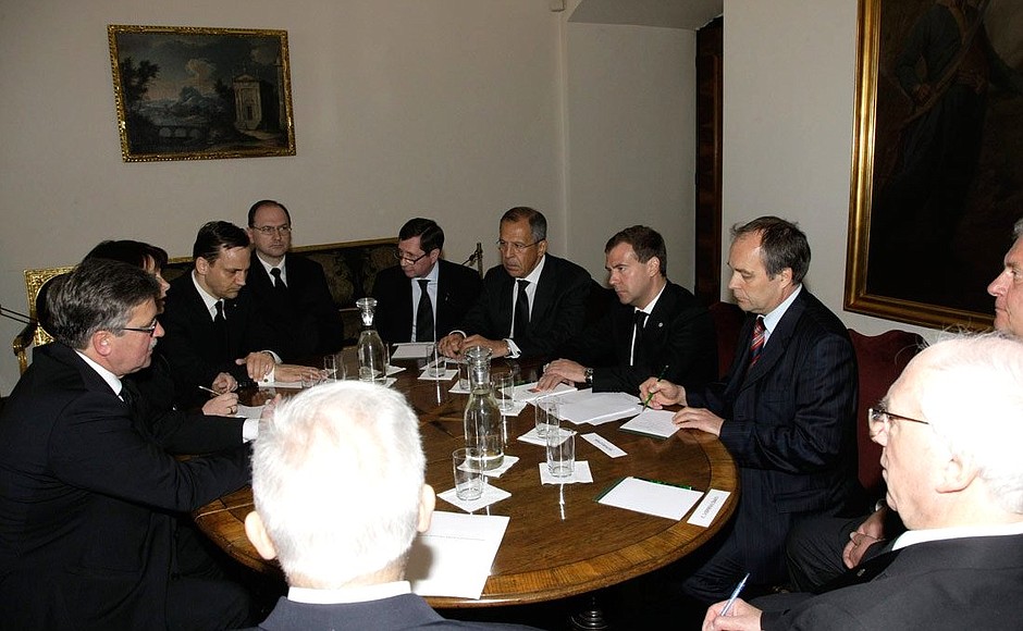 Meeting with Marshal of the Sejm and acting President of Poland Bronislaw Komorowski.