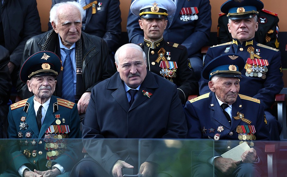 President of Belarus Alexander Lukashenko at the military parade to mark the 78th anniversary of Victory in the Great Patriotic War.
