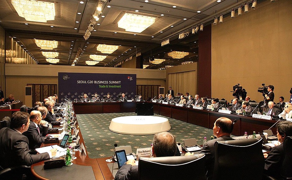 Trade and Investment Roundtable of the Seoul G20 Business Summit.