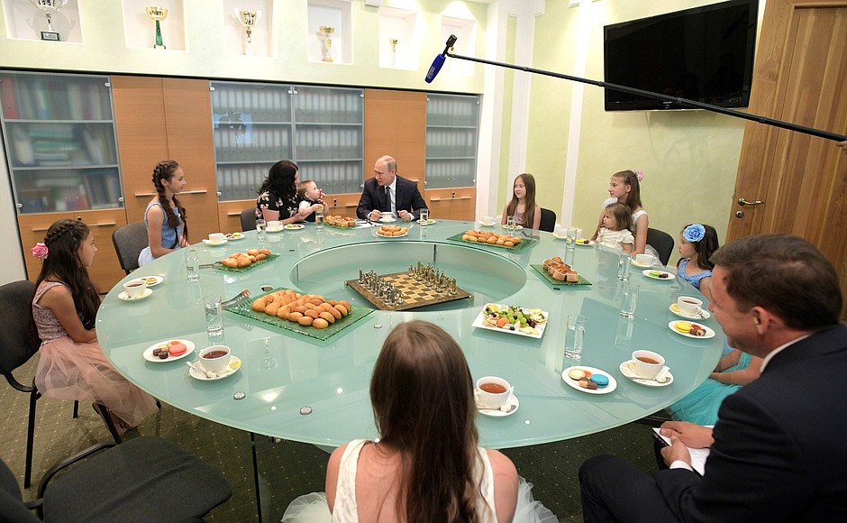 Meeting with the Syropyatov family.