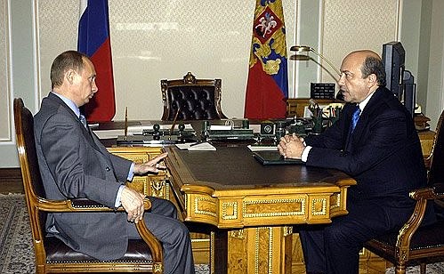 Рабочая встреча с Министром иностранных дел Игорем Ивановым.