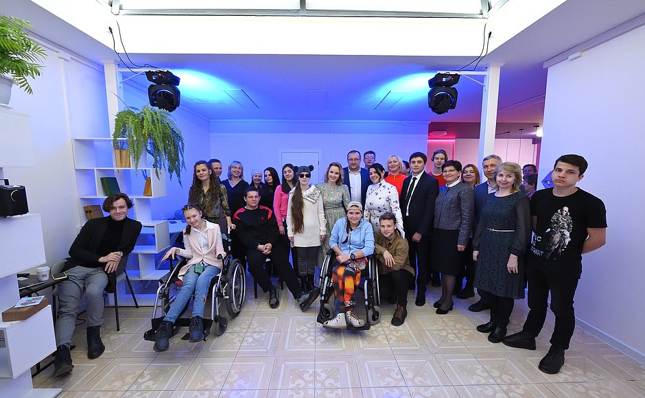 Opening of the Centre for Useful Employment for Young People with Disabilities, Okkolo Art Cluster, in the Krasnodar Territory.