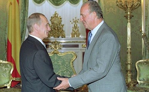 President Putin with King Juan Carlos I of Spain.