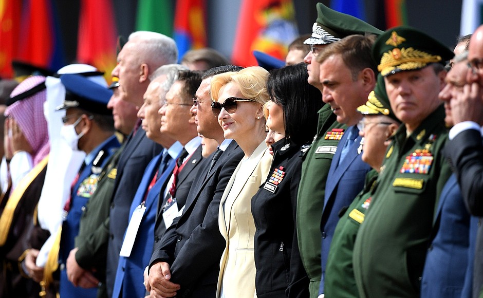 Церемония открытия международного военно-технического форума «Армия-2021» и Армейских международных игр – 2021.