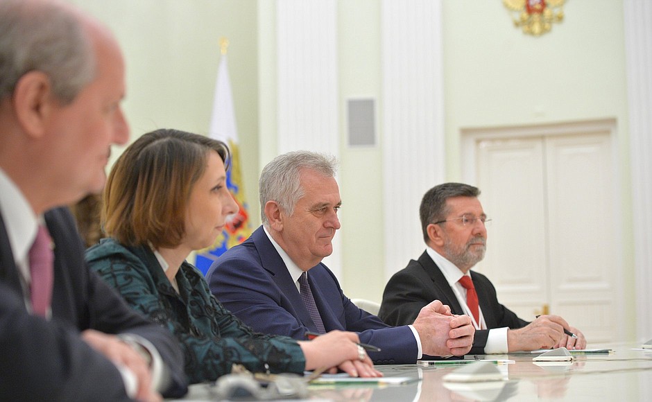 Встреча с Президентом Сербии Томиславом Николичем.