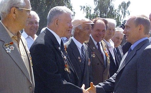 С ветеранами Великой Отечественной войны, проживающими в Мордовии.