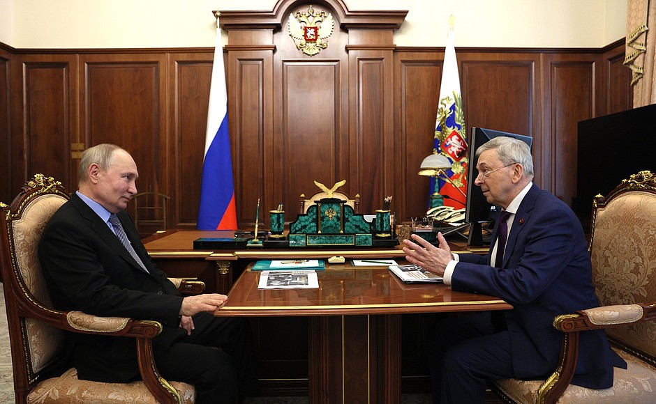 Встреча с президентом Национального медицинского исследовательского центра эндокринологии Иваном Дедовым.