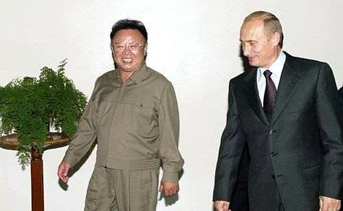 President Putin with Kim Jong-Il, Chairman of the National Defence Commission of North Korea.
