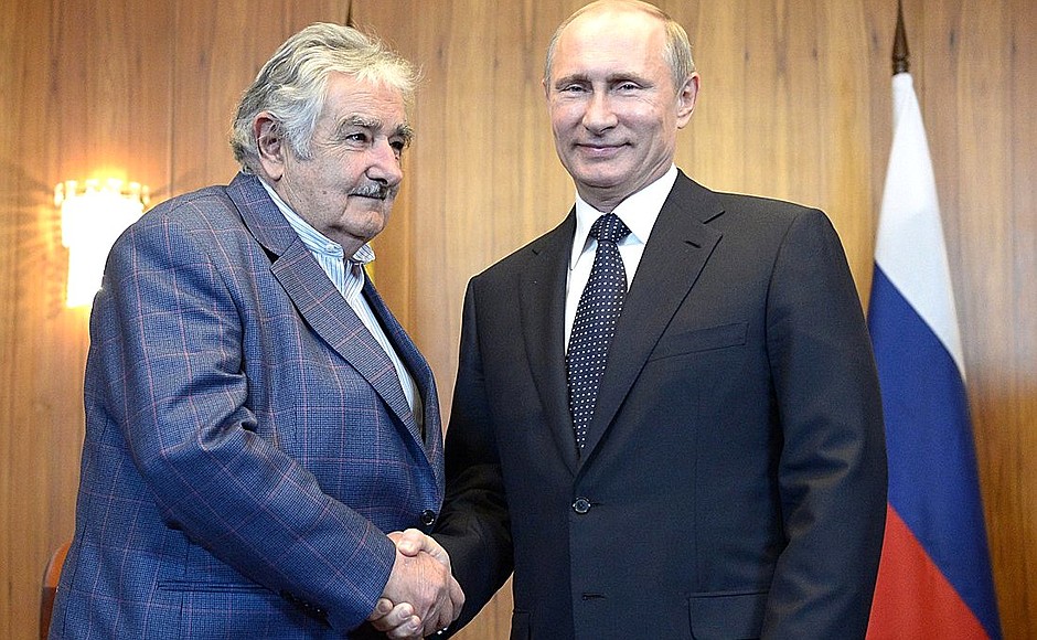 With President of Uruguay Jose Mujica.
