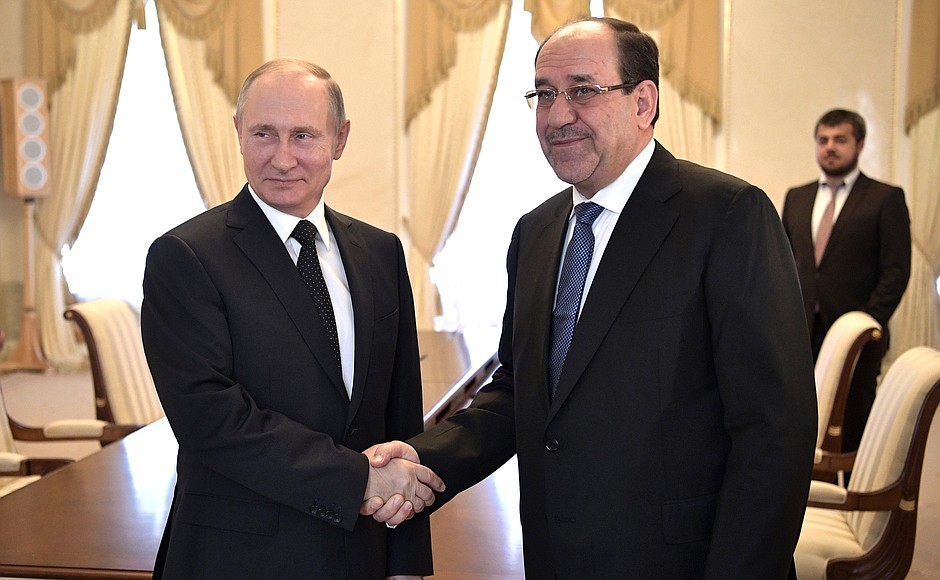 Meeting with Vice President of Iraq Nouri al-Maliki.