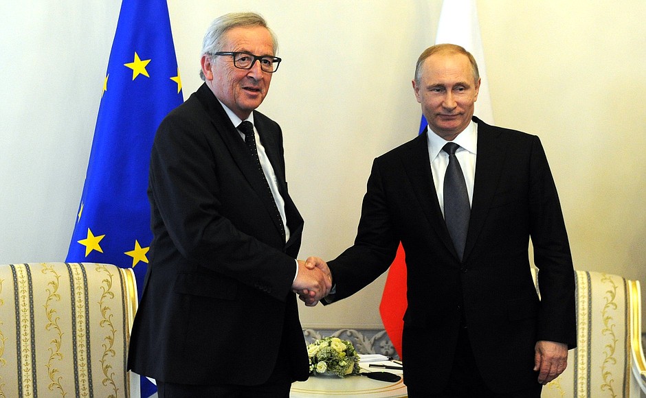 With President of the European Commission Jean-Claude Juncker.