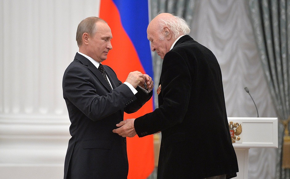 People’s Artist of Russia Viktor Balashov awarded the Order of Honour.