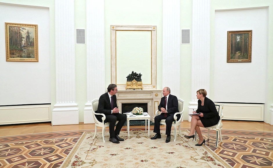 Meeting with President of Serbia Aleksandar Vucic.