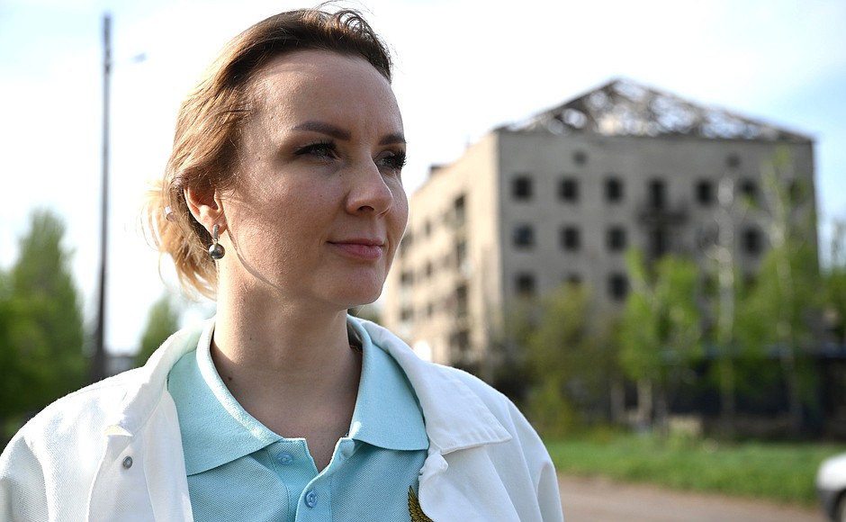 Мария Львова-Белова посетила с рабочей поездкой Донецкую Народную Республику.