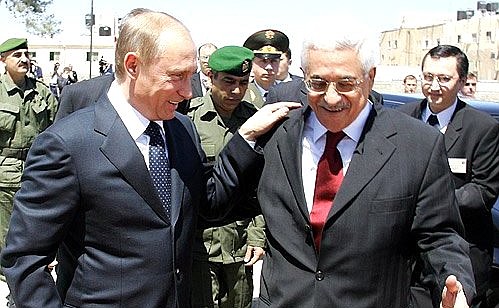Встреча с главой Палестинской национальной администрации Махмудом Аббасом.