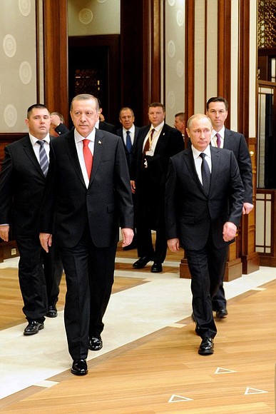 С Президентом Турции Реджепом Тайипом Эрдоганом.