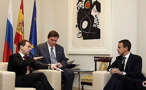 Встреча с Председателем Правительства Испании Хосе Луисом Родригесом Сапатеро.