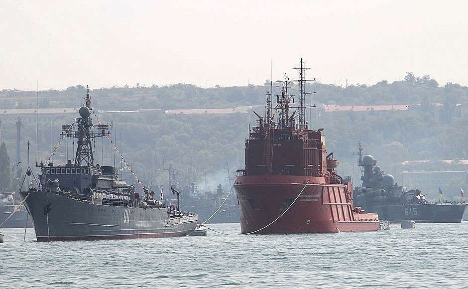 Celebrations of Russian Navy Day and Ukrainian Navy Day.