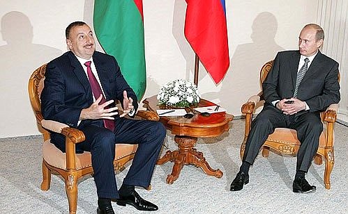 With the President of Azerbaijan Ilham Aliev.