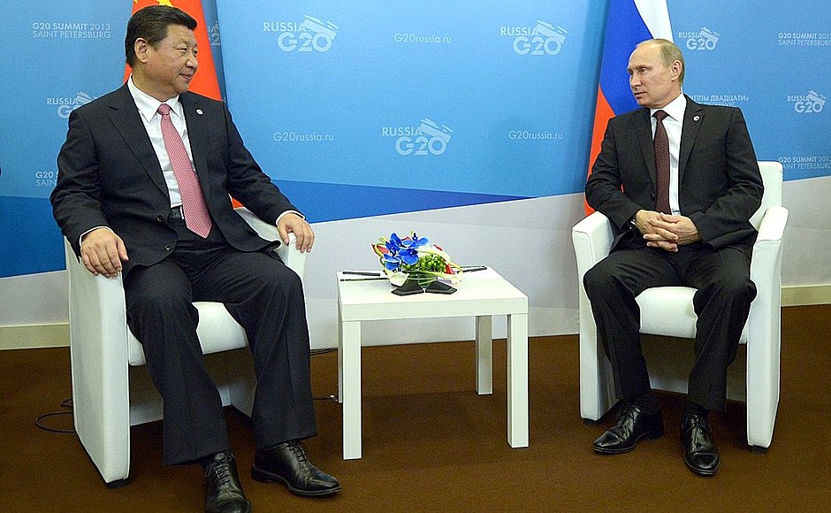 С Председателем Китайской Народной Республики Си Цзиньпином.