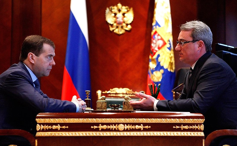 With Head of Komi Republic Vyacheslav Gaizer.
