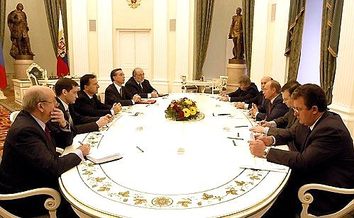 Встреча с министром иностранных дел Италии Франко Фраттини.