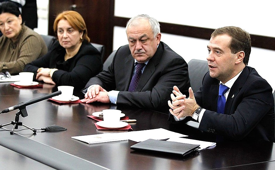 Meeting with North Ossetian public representatives.