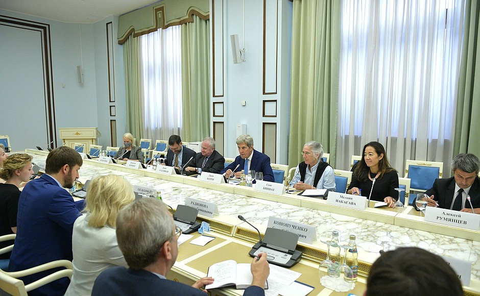 Meeting with US Special Presidential Envoy for Climate John Kerry.
