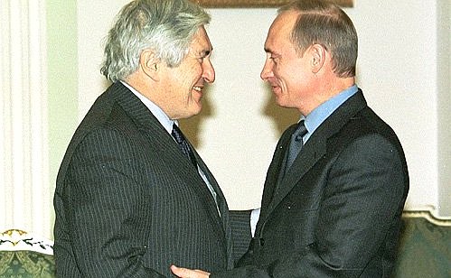 President Putin with World Bank President James Wolfensohn.