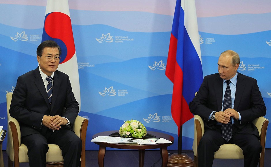 С Президентом Республики Корея Мун Чже Ином.