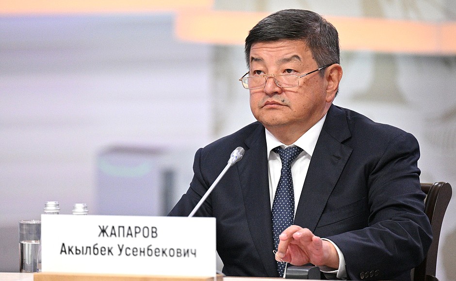 Prime Minister of the Kyrgyz Republic, Chief of Staff of the Presidential Executive Office and Chairman of the CIS Council of Heads of Government Akylbek Japarov.