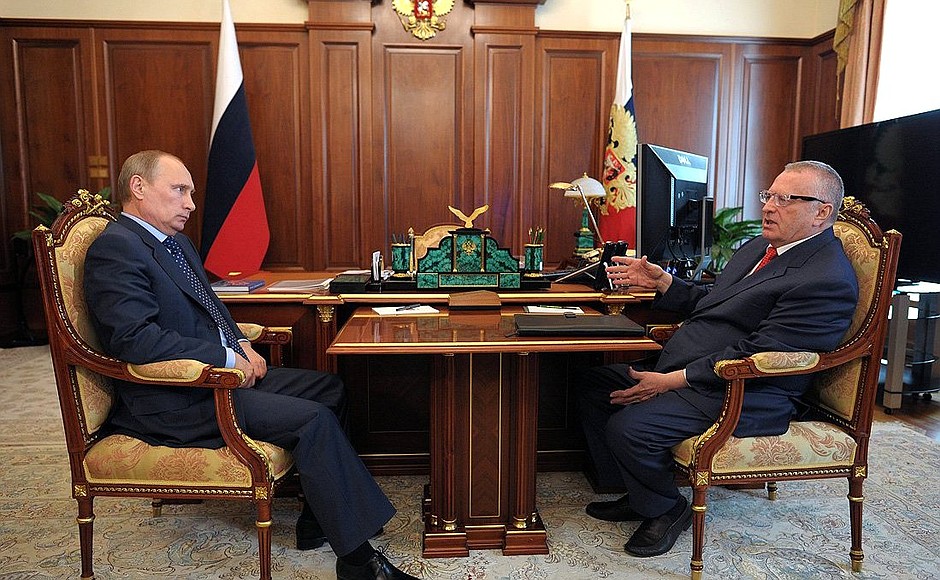 Meeting with LDPR leader Vladimir Zhirinovsky